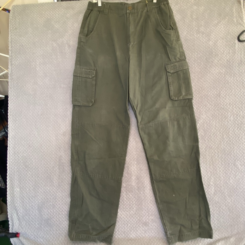 Cabela's Cargo Pants Mens 34x34 Classic Fit Green Workwear Outdoor Durable